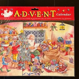 New Vintage Festive Santa’s House Advent Calendar